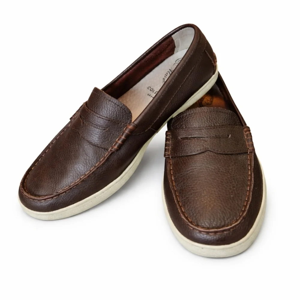 Cole Haan Brown Leather Preppy Penny Loafers Sz 10.5